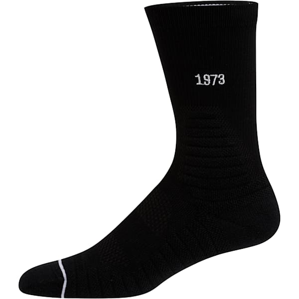 Men's Select Crew Socks [1 Pack], BLACK / WHITE, extralarge